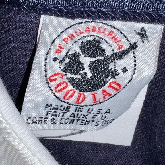 Vintage Girls Good Lad Navy blue Velvet Lace Trim Collar SS 2T Made in U.S.A - Picture 4 of 5